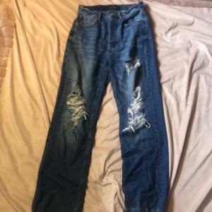 Aéropostale button up ripped jeans